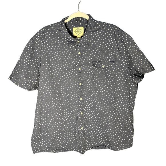 St. John's Bay Other - ST. JOHN'S BAY MEN'S BLUE SHORT SLEEVE BUTTON DOWN SHIRT SIZE XXL